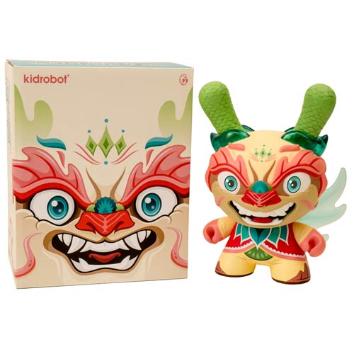 Kidrobot Imperial Lotus Dragon Dunny Tan by Scott Tolleson 8-inch Vinyl Figure